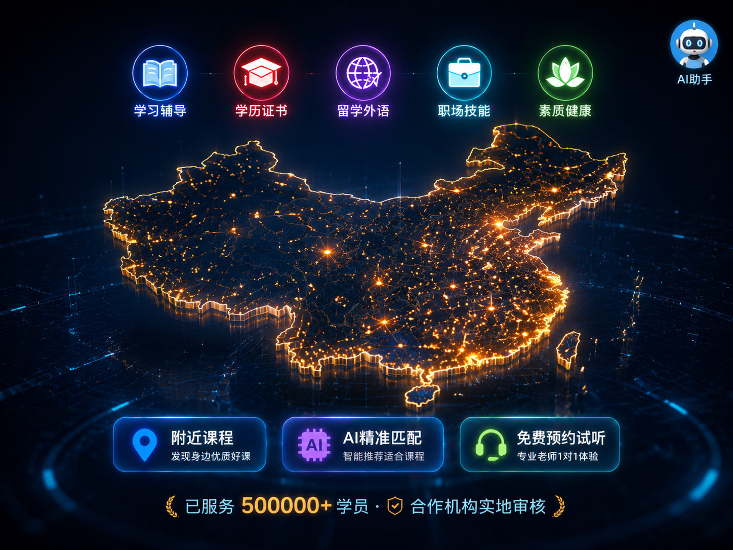 全国城市校区培训课程列表