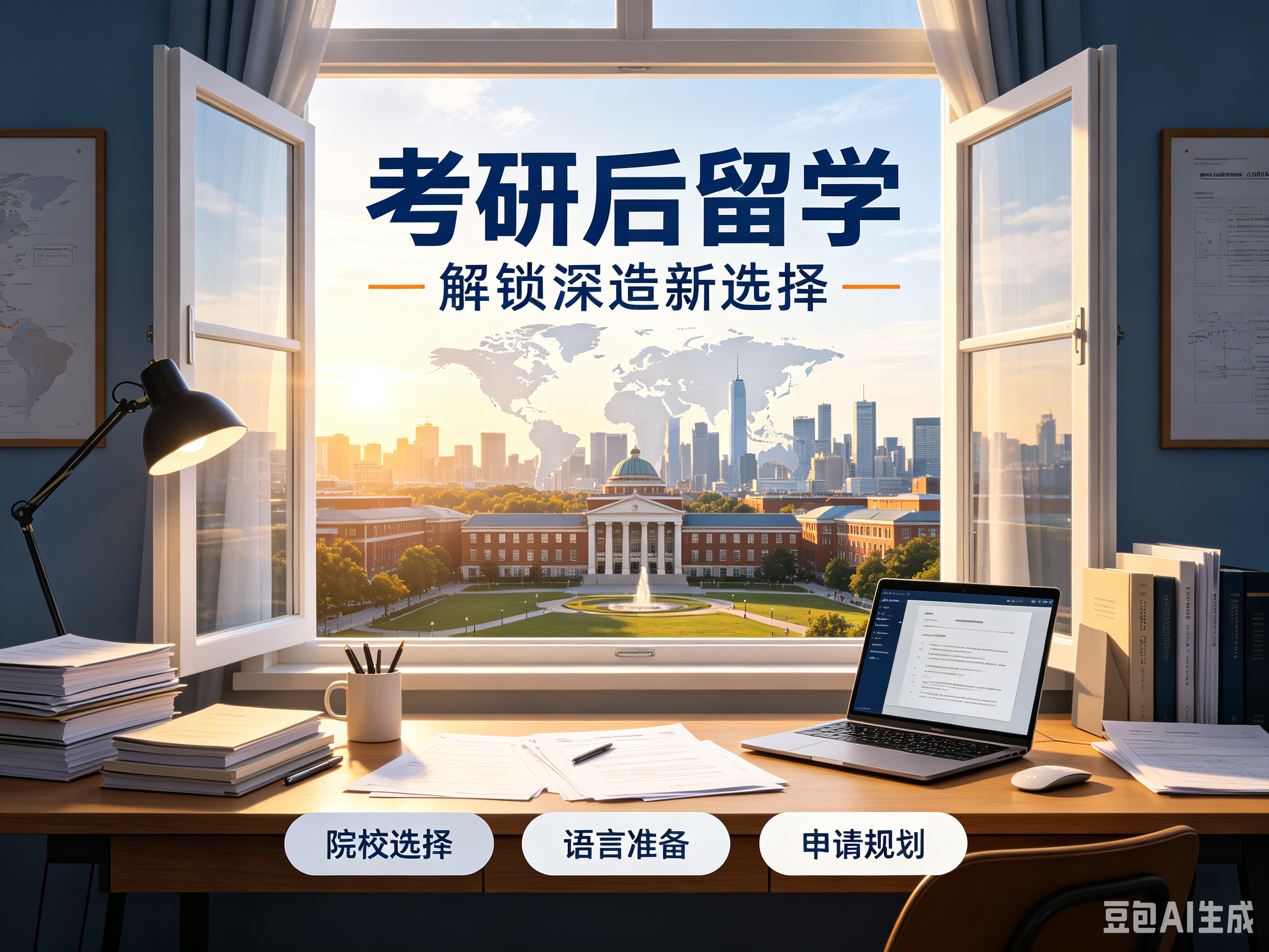 考研后留学 解锁深造新选择