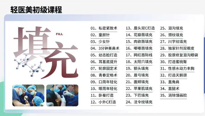 轻医美填充课程