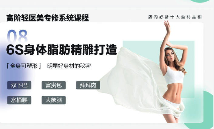 轻医美6S 全身脂肪精雕课程